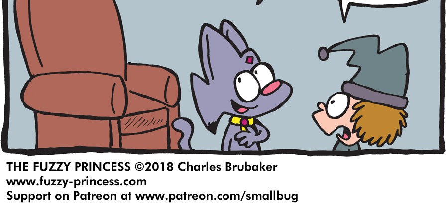 The Fuzzy Princess - Episode 265, Page 1: 2018-05-28-A Perfect Throne